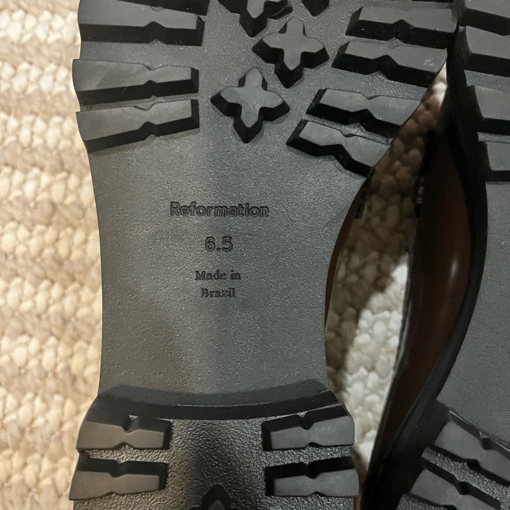 Reformation Agathea Chunky Loafer in Espresso Leather - Picture 7 of 7